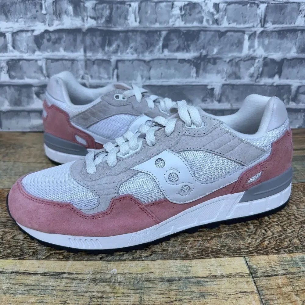 Saucony Shadow 5000 White Salmon Pink SAMPLE S70944-2 Mens Size 9 New Rare